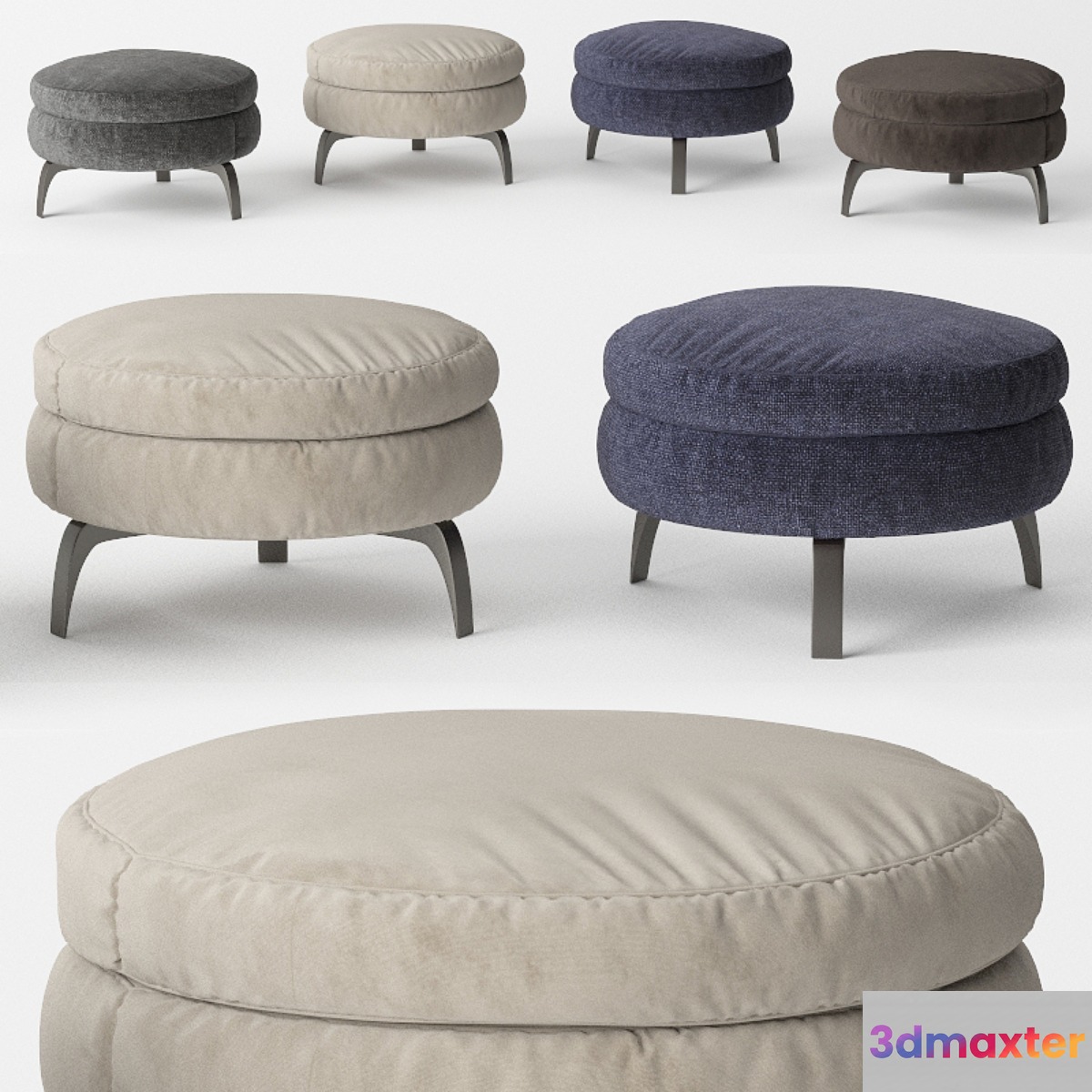 Pouf Minotti Denny 3D Max
