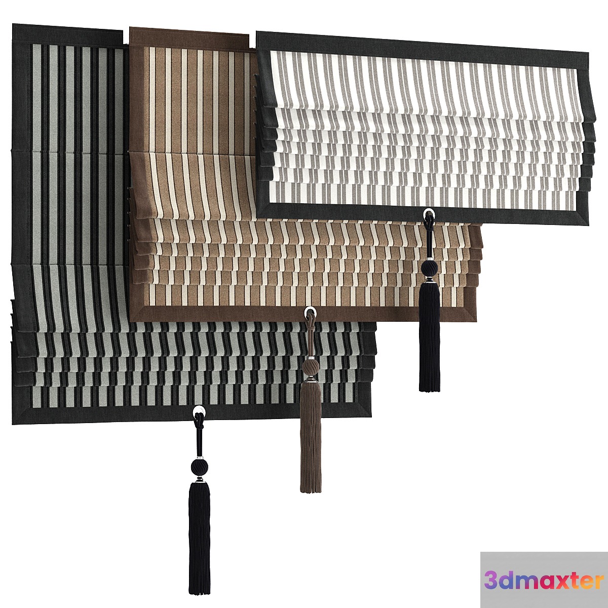 Roman curtain 70 part 2 3D Max