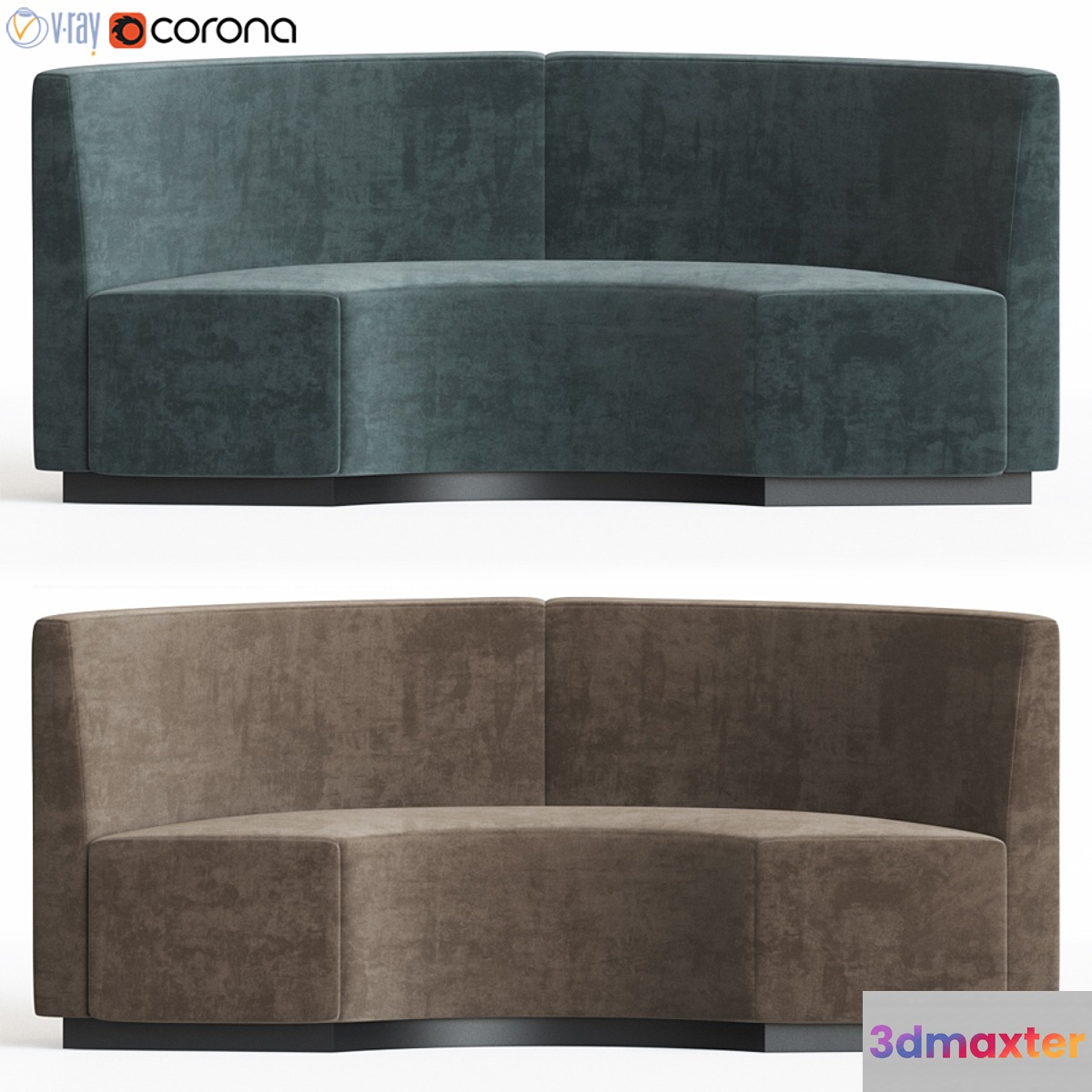 Banquette 3D Max