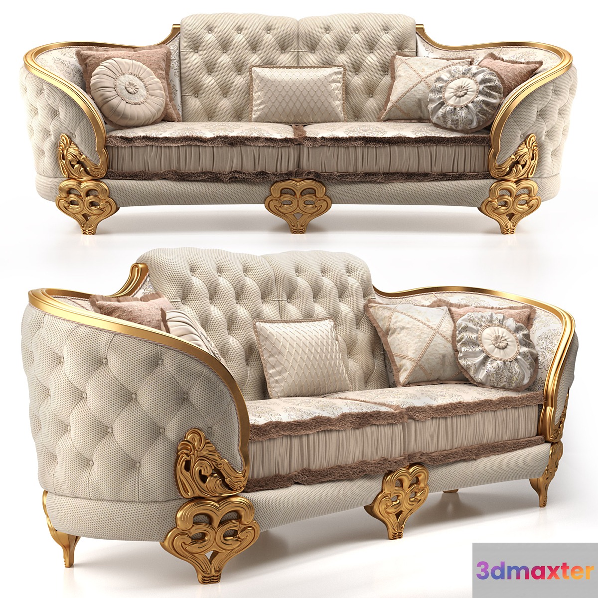 Double sofa BOBOLI 3D Max