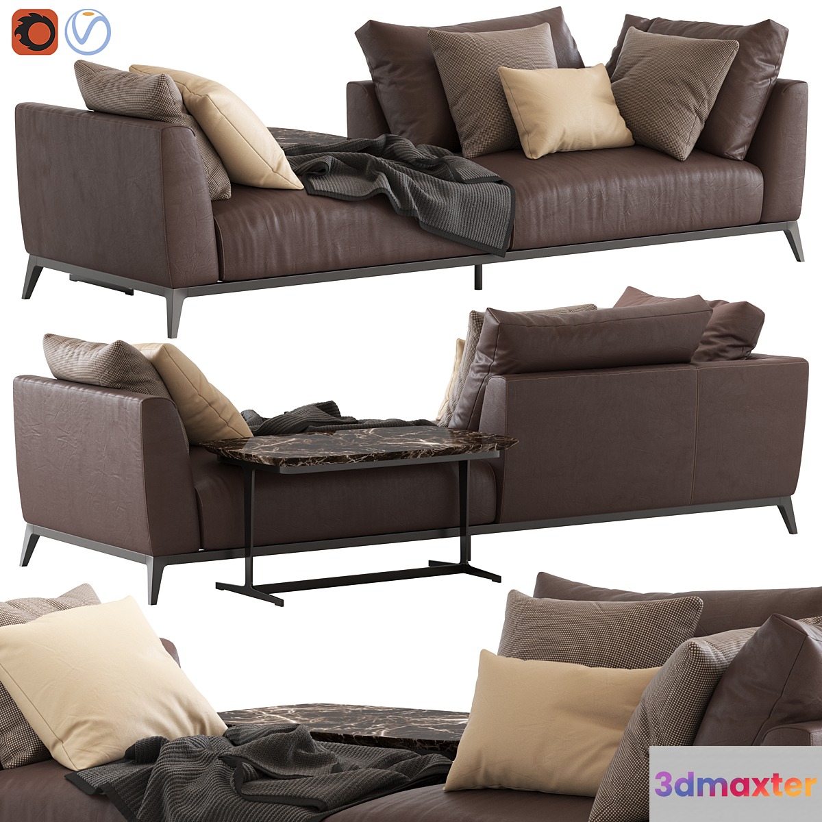 Flou Oliver Sofa type4