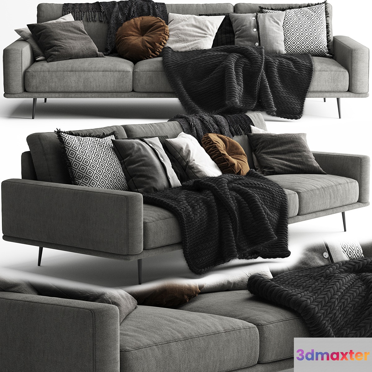 BoConcept Carlton Sofa 3 Seats - Scandinavian Set - No.2