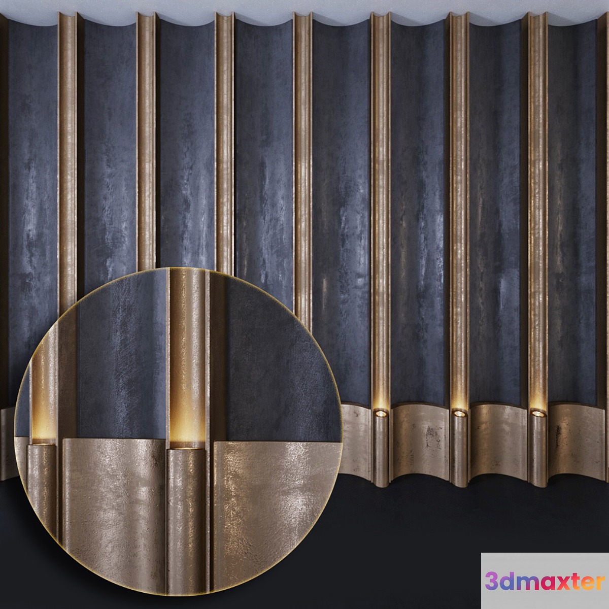 Decorative wall _ PN6 3D Max