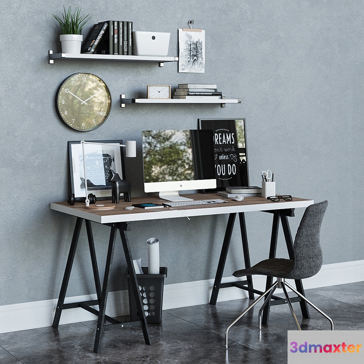 Workplace desk ikea LINNMON _ ODWALD 2 - No.5