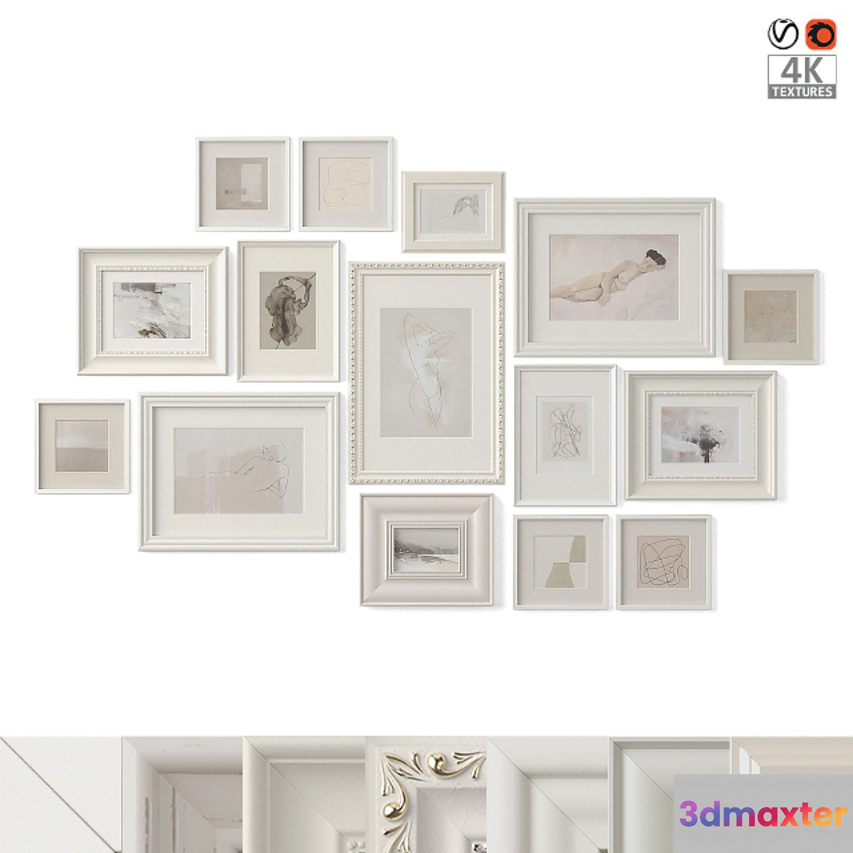 Paintings in classical frames - No.2