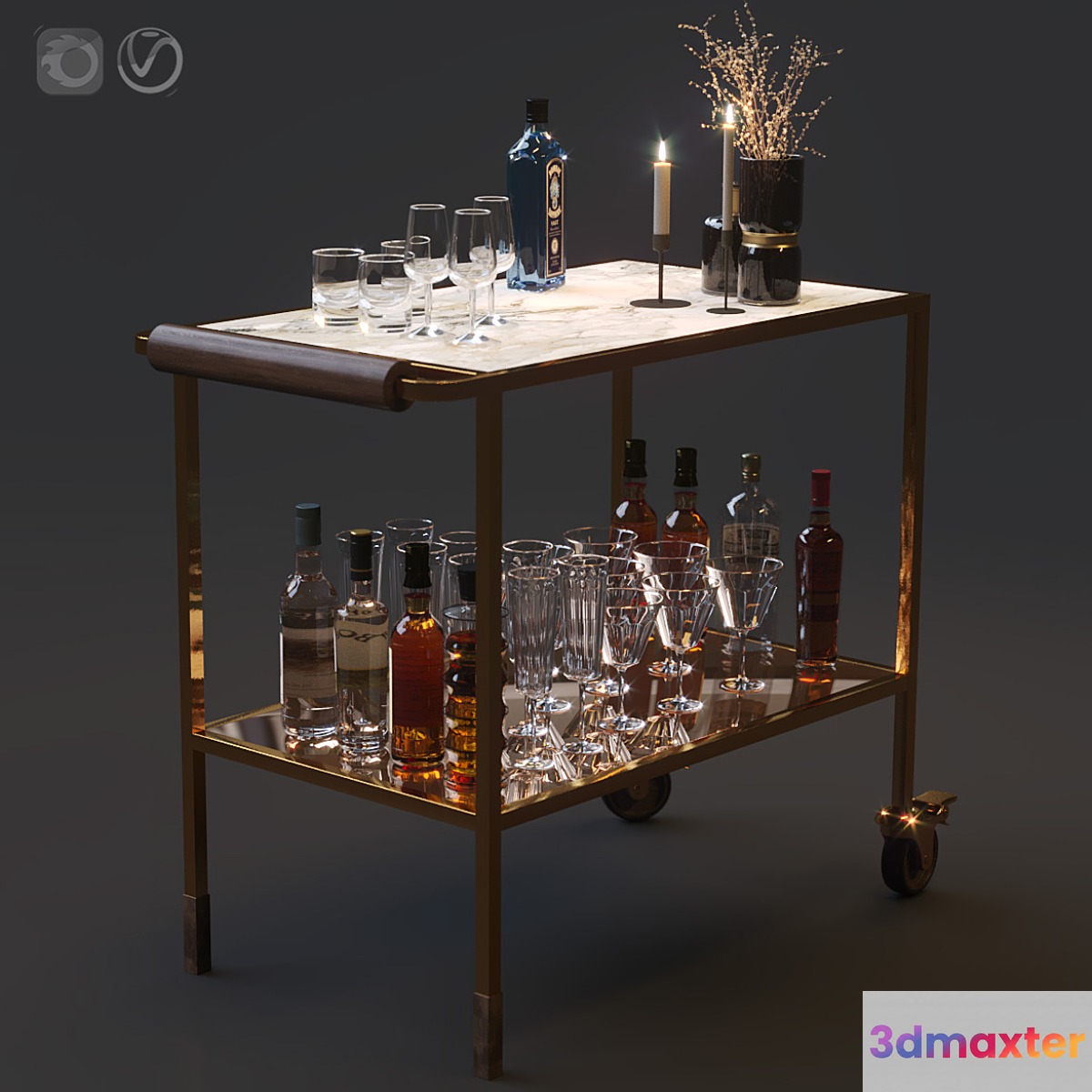 Bar cart set 01