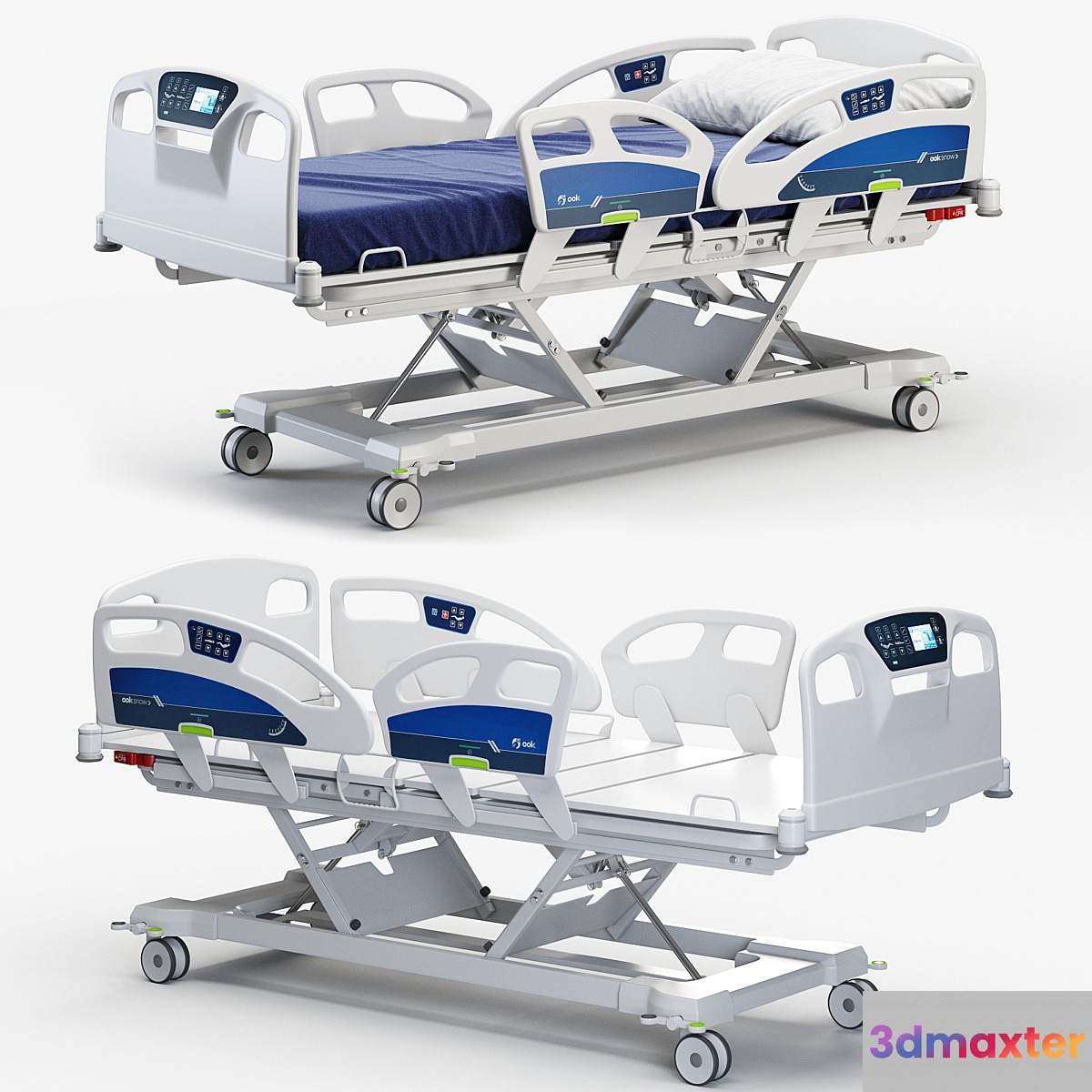 Ooksnow Hospital Bed 3D Max