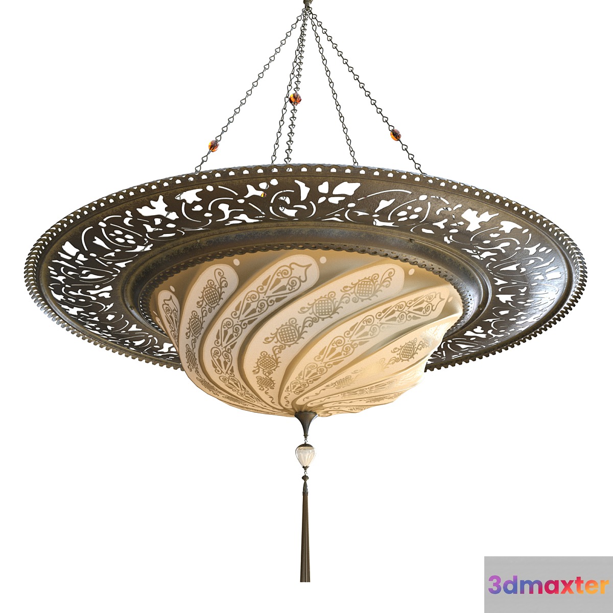 Fortuny scudo saraceno 3D Max