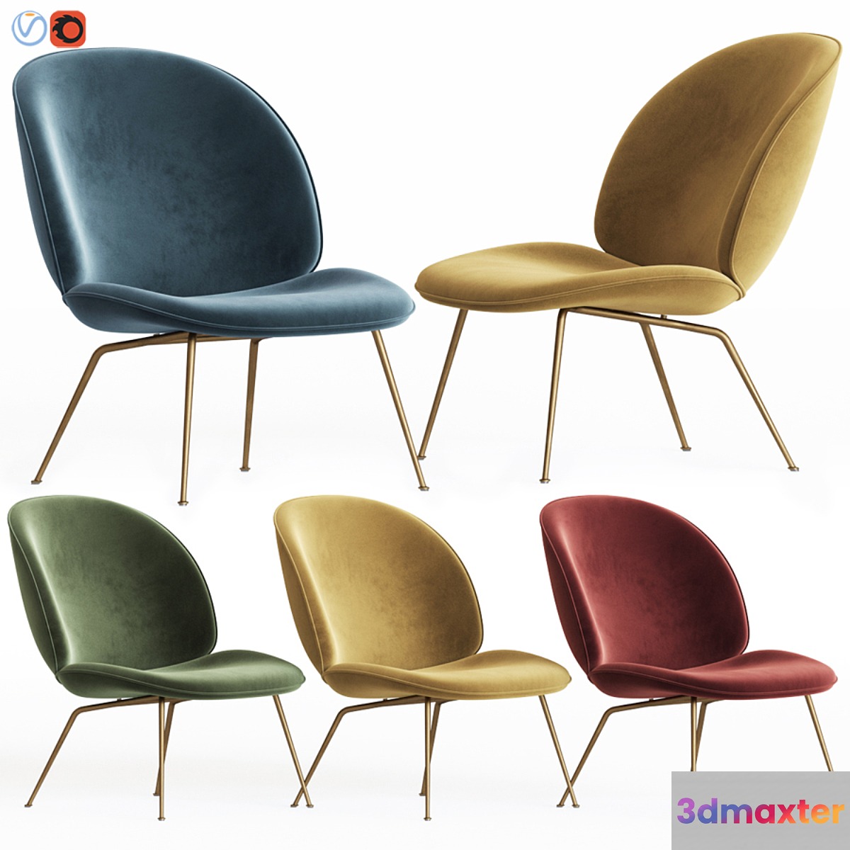 Beetle Lounge Chair Gubi