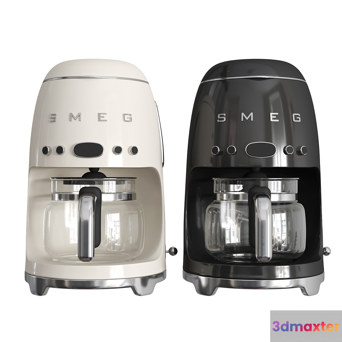 Smeg Coffee Machine_02 3D Max