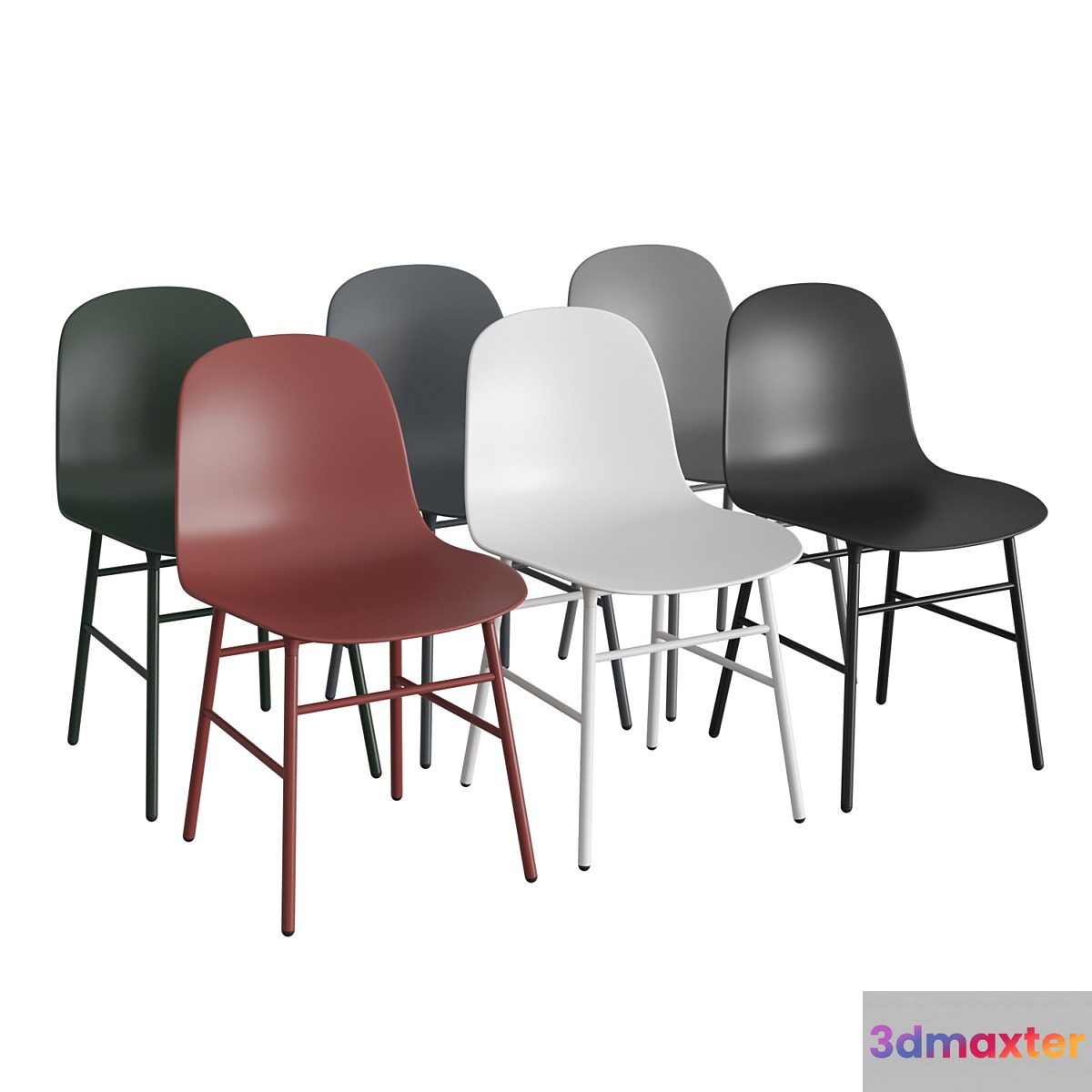 Form Chair Steel 3D Max