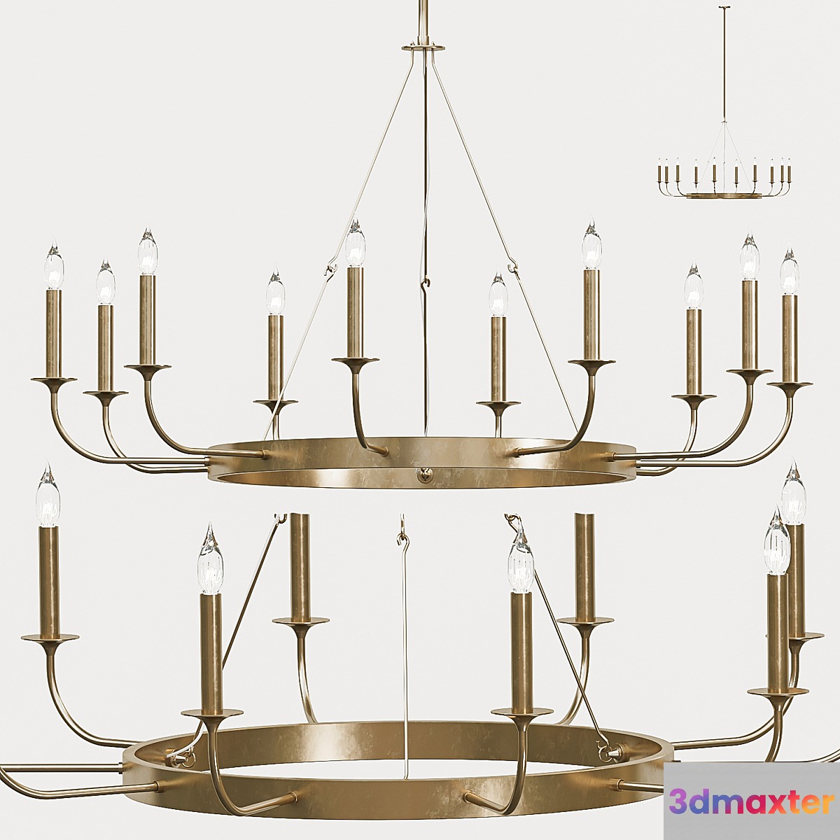 Arteriors berlin chandelier 3D Max