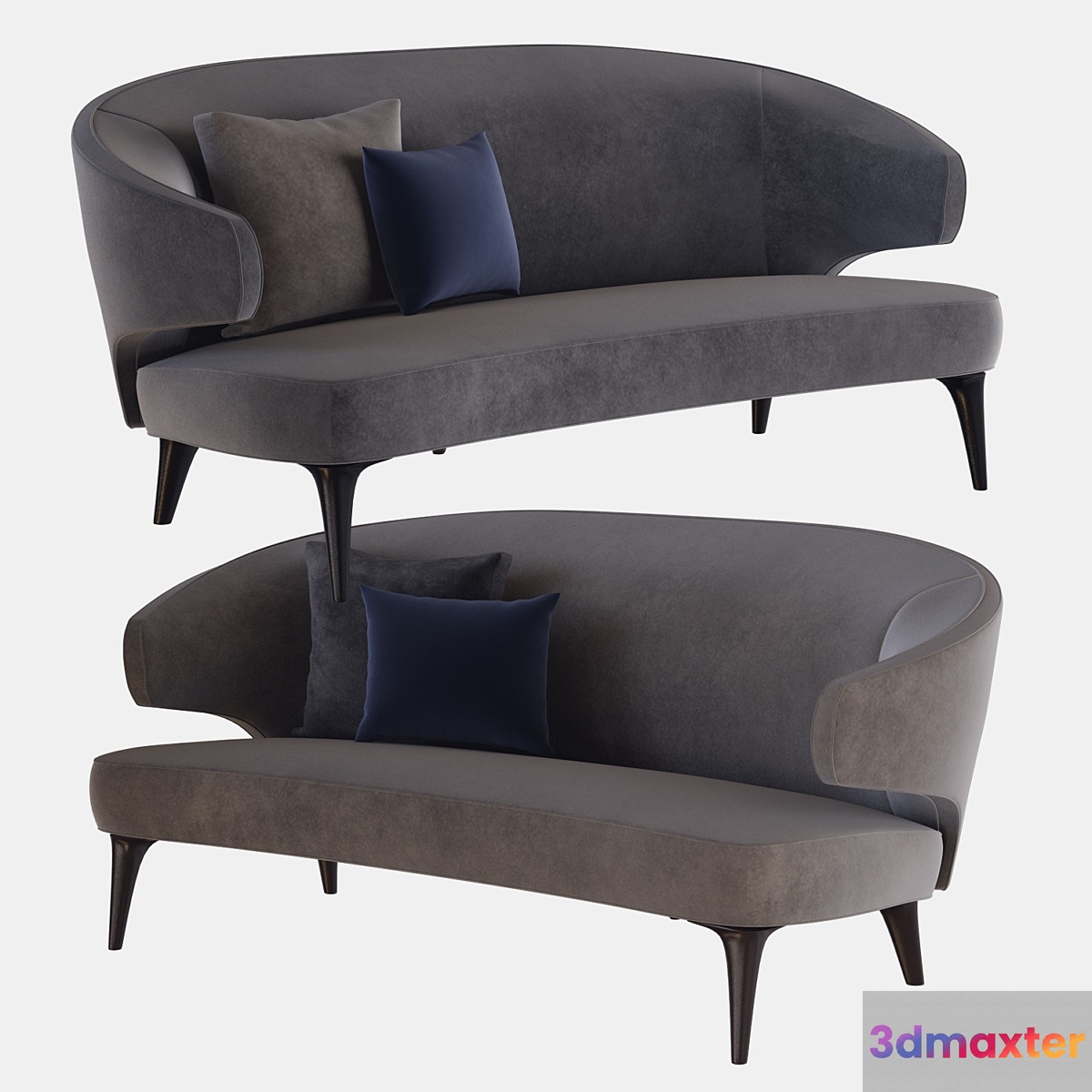 aston sofa minotti 3D Max