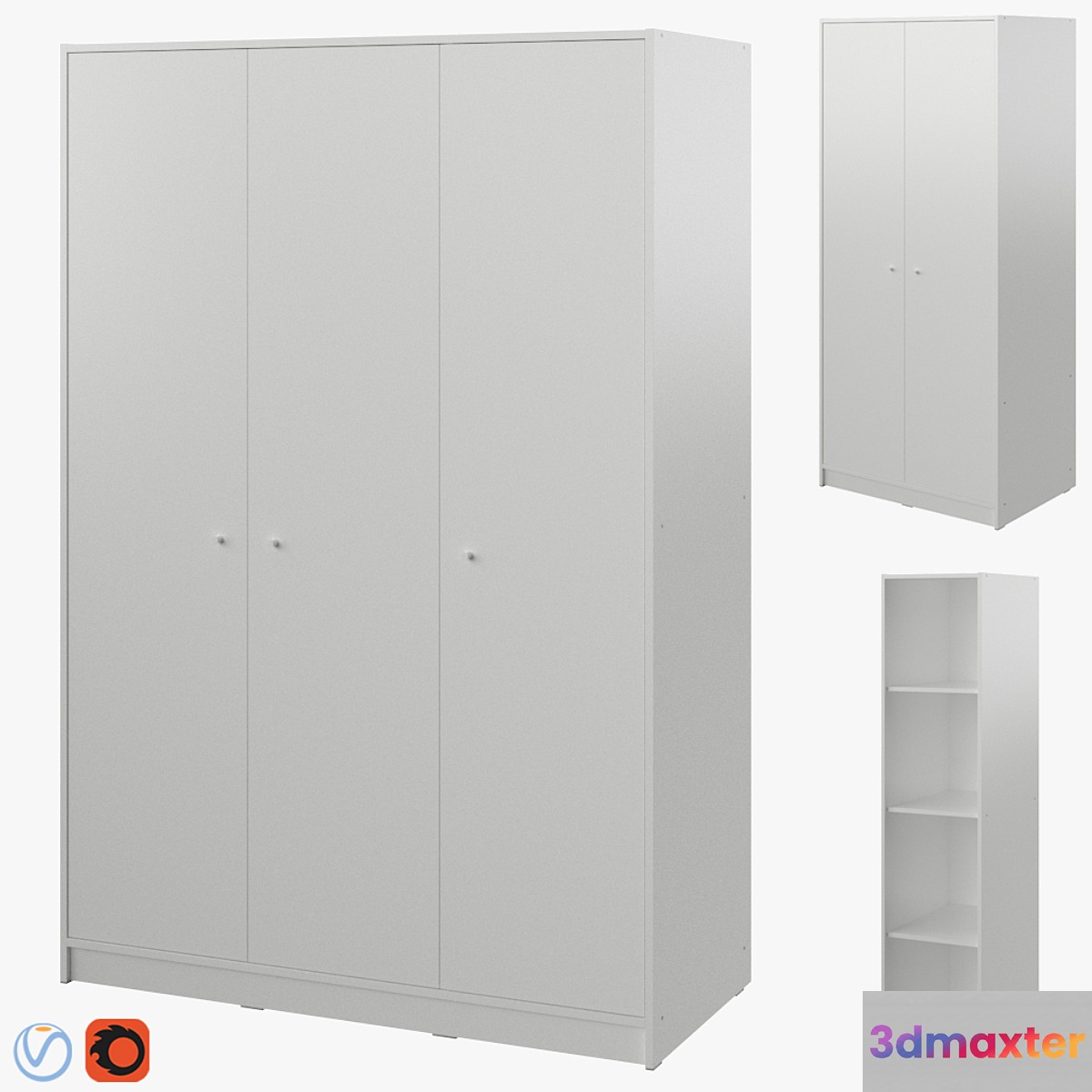 IKEA Kleppstad 3D Max