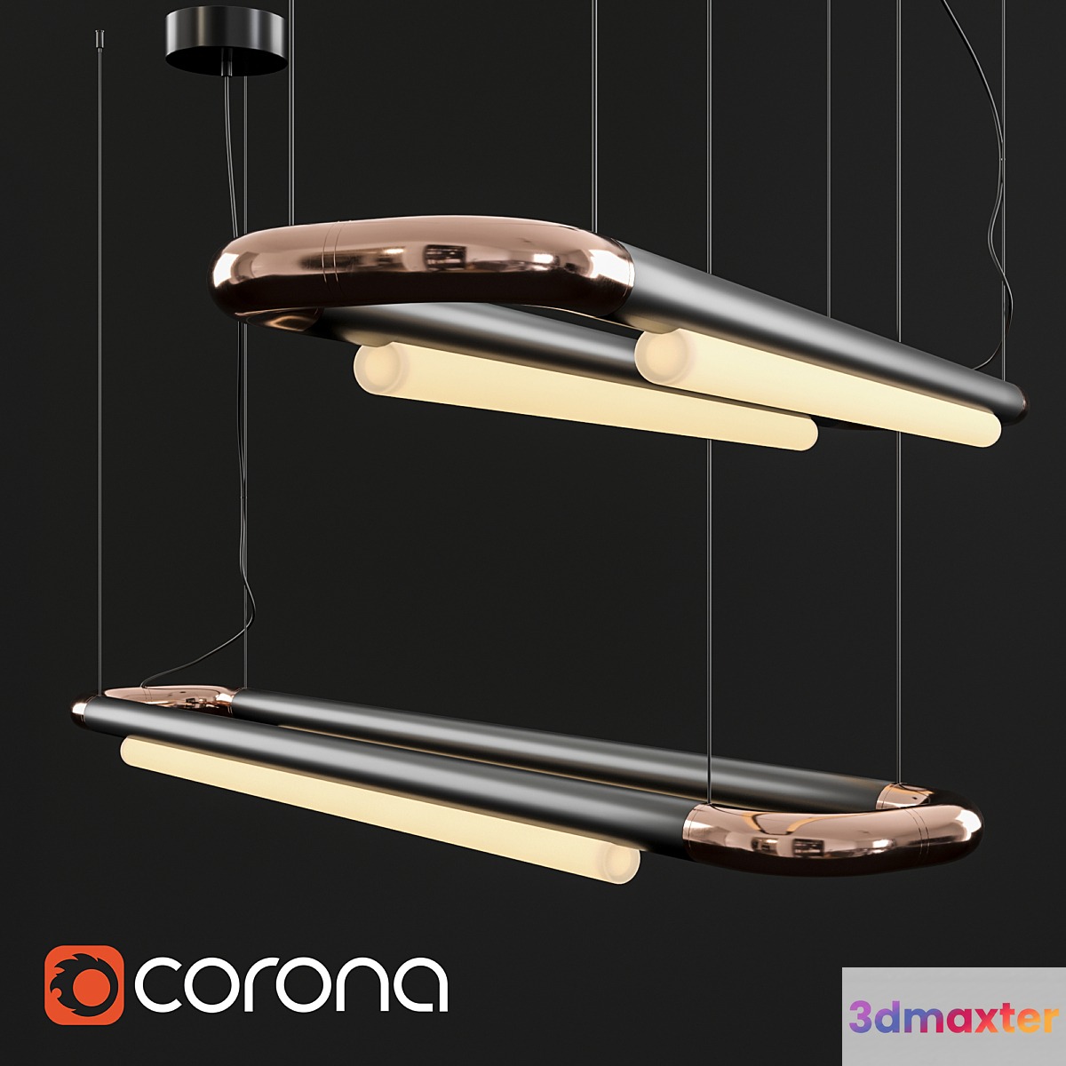 Pendant lamp ANDlight PIPELINE CM6