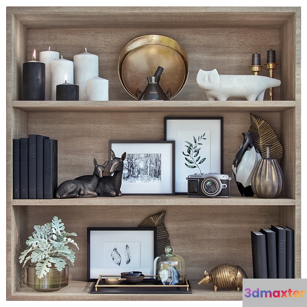 Bookshelf decor 2 - No.3