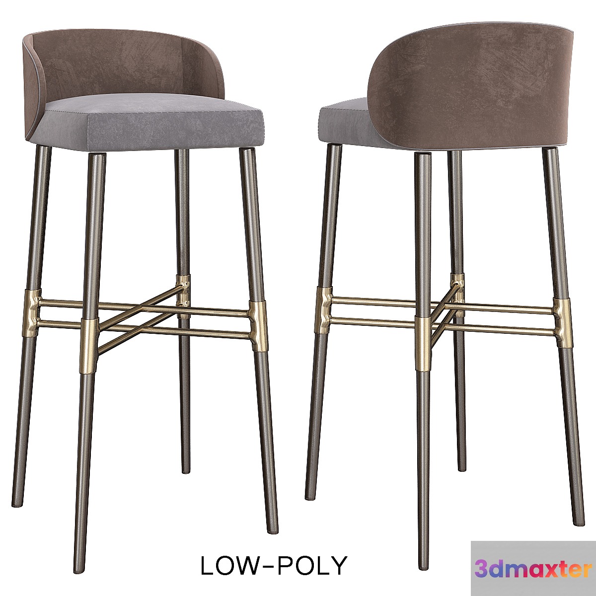 Bar Stool - Minotti 3D Max