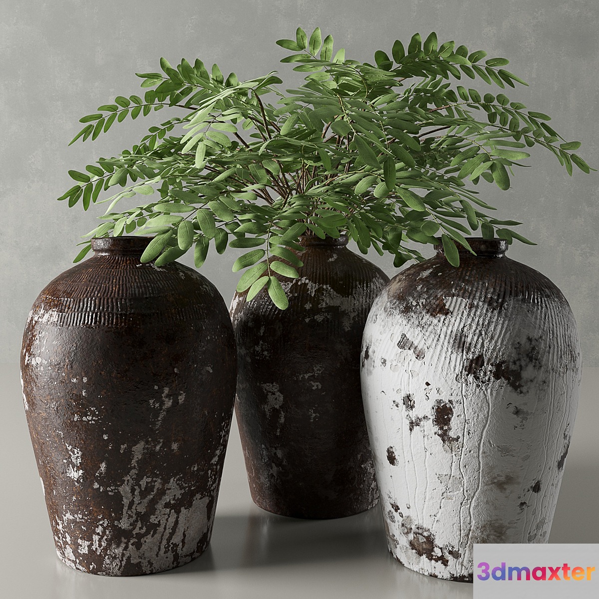 RH Rice Wine Vessels 3D Max