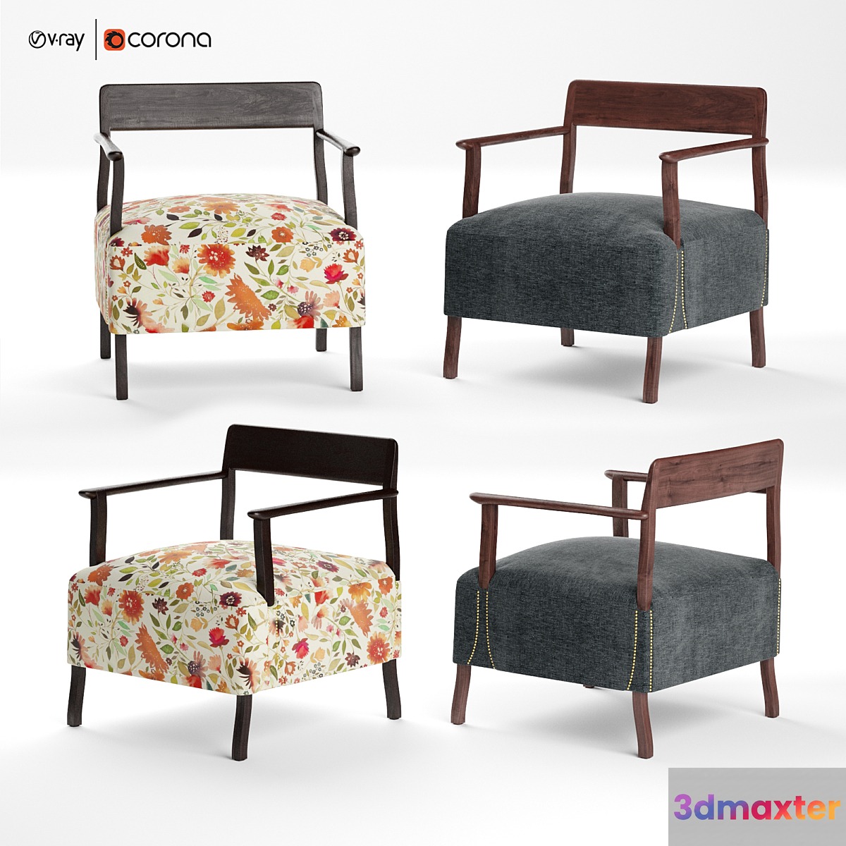Berin Club Chair - No.2 3D Max