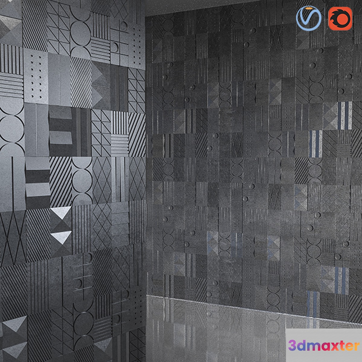 S_Tile001 3D Max