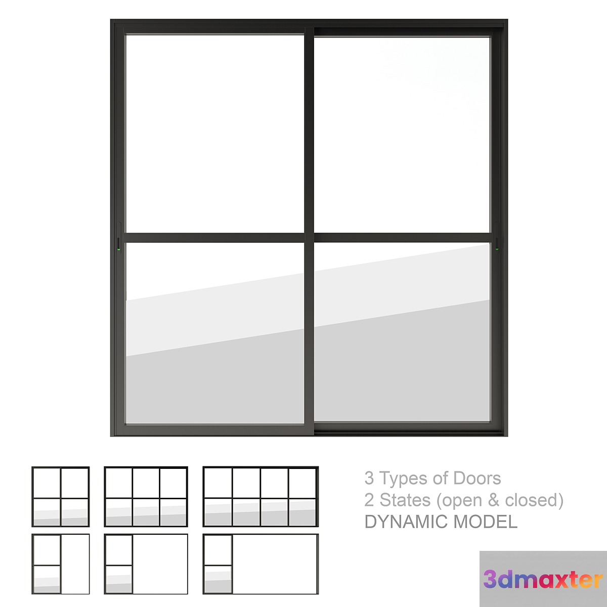 Dynamic Sliding Doors Set 03