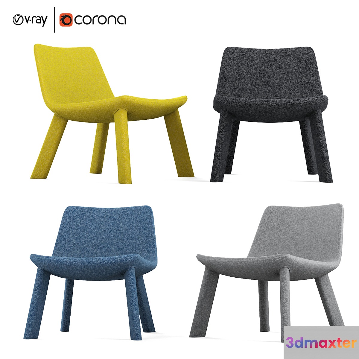 Neat Lounge Chair by Blu Dot