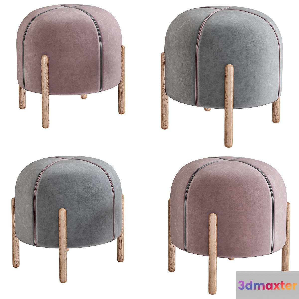 Sally stool 3D Max