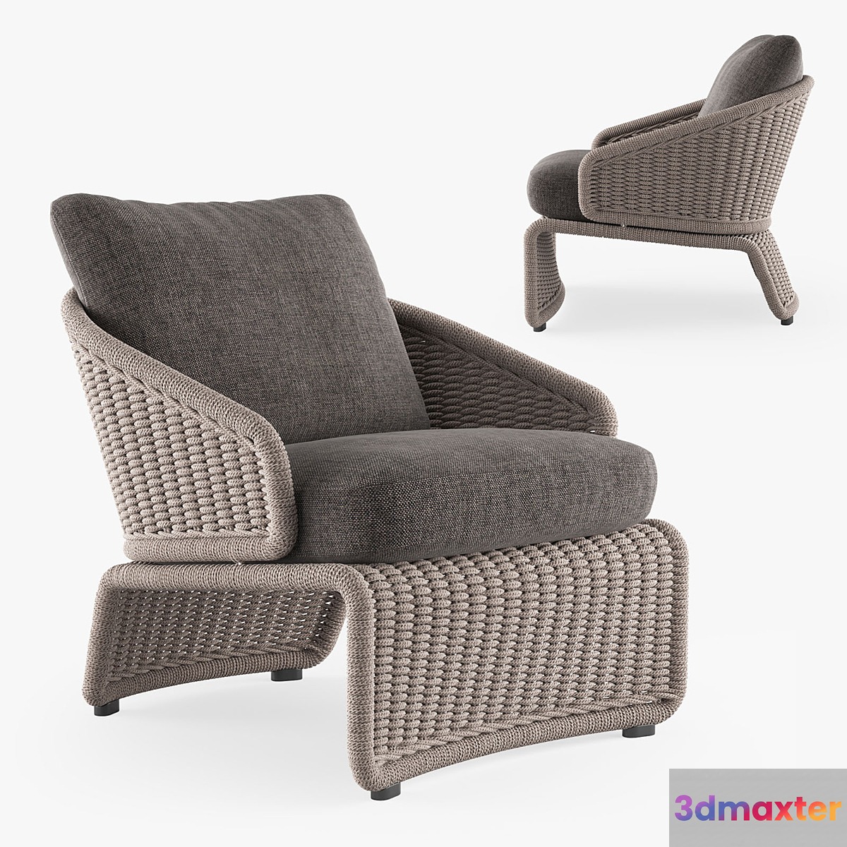 MINOTTI HALLEY outdoor armchair 3D Max