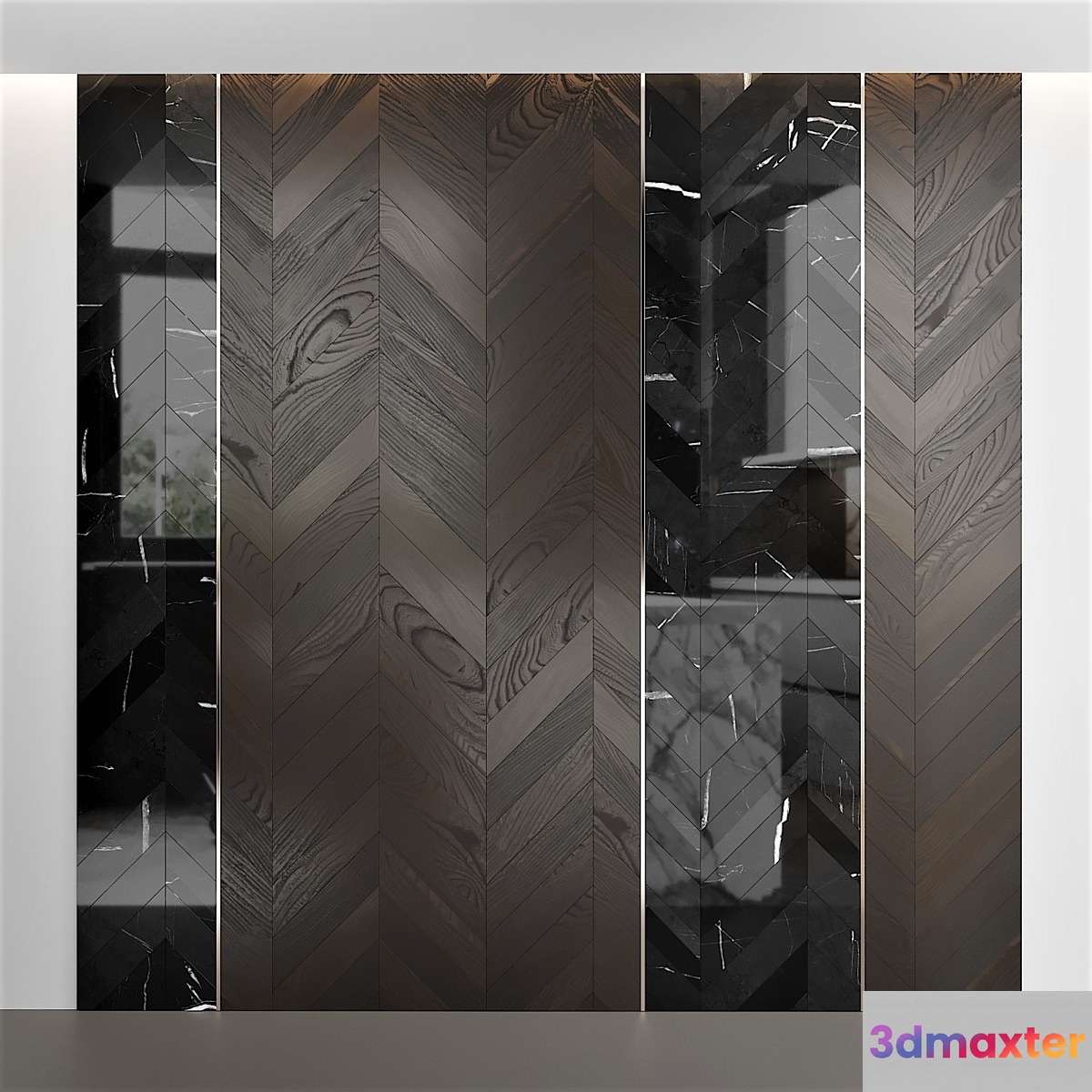 Chevron Sliced 3 3D Max