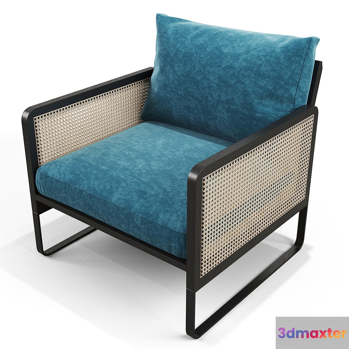 Cane armchair 3D Max