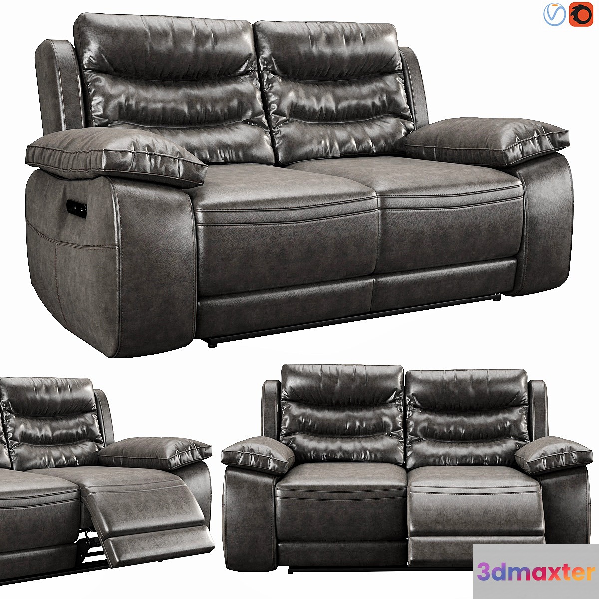 Harveys Monterano Recliner 2 Seater 3D Max