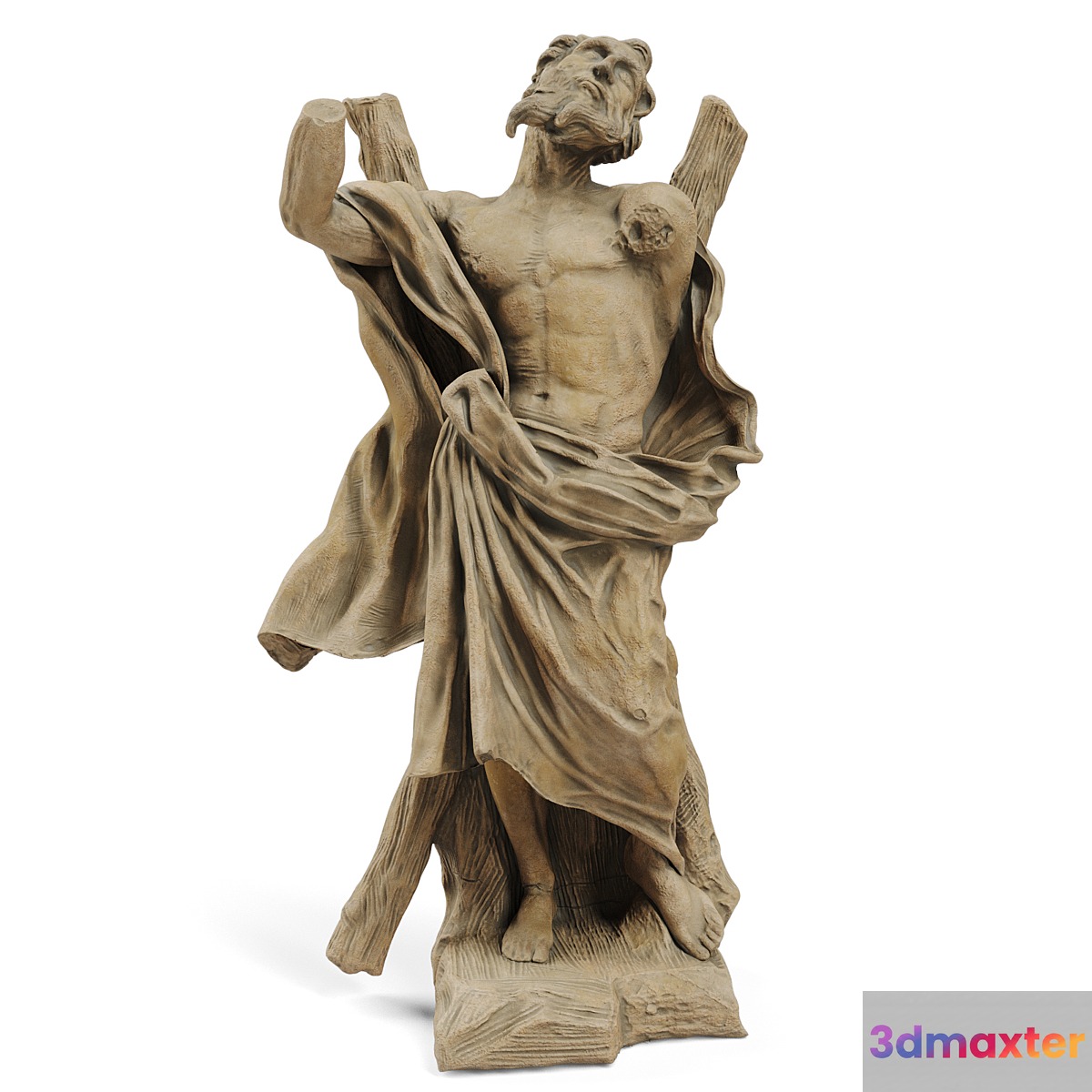 Classic sculpture Ercole Ferrata ST ANDREW THE APOSTLE - No.2 3D Max