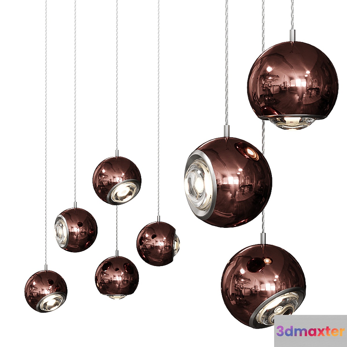 Spider by Studio Italia Design Rose Nickel