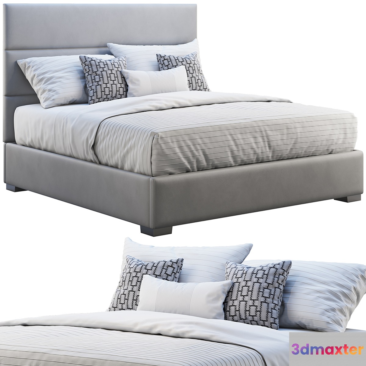 Custom modern platform bed