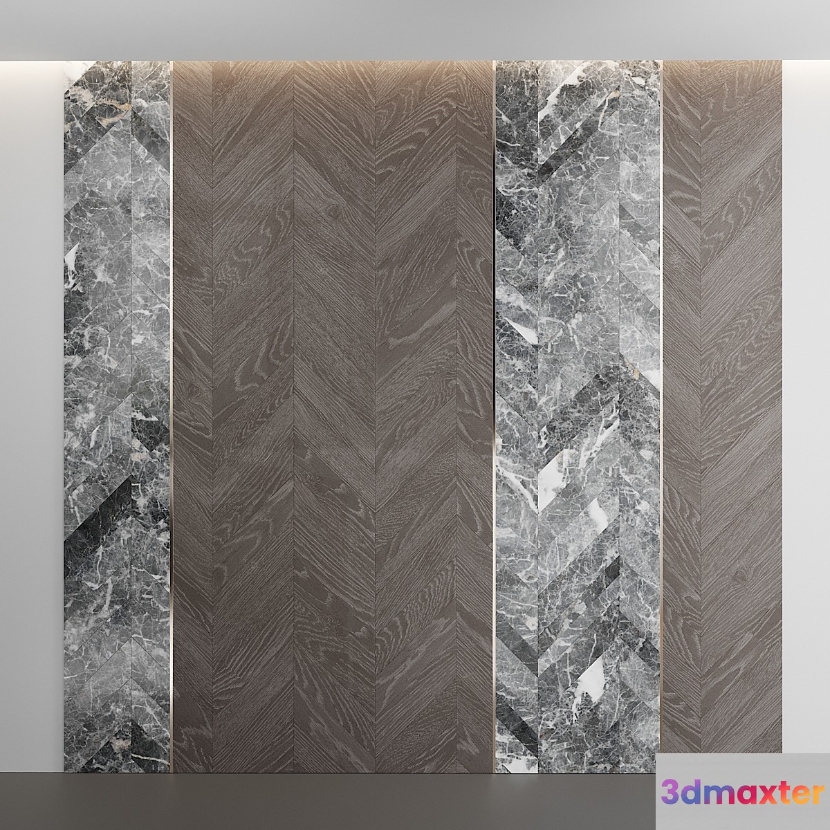 Chevron Sliced 2 3D Max