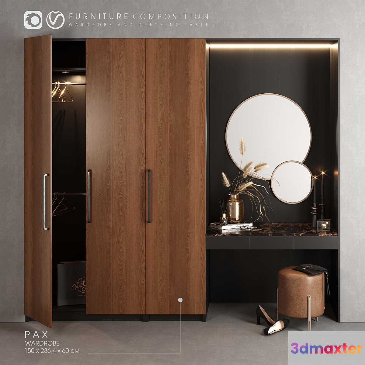 Furniture composition for bedroom
