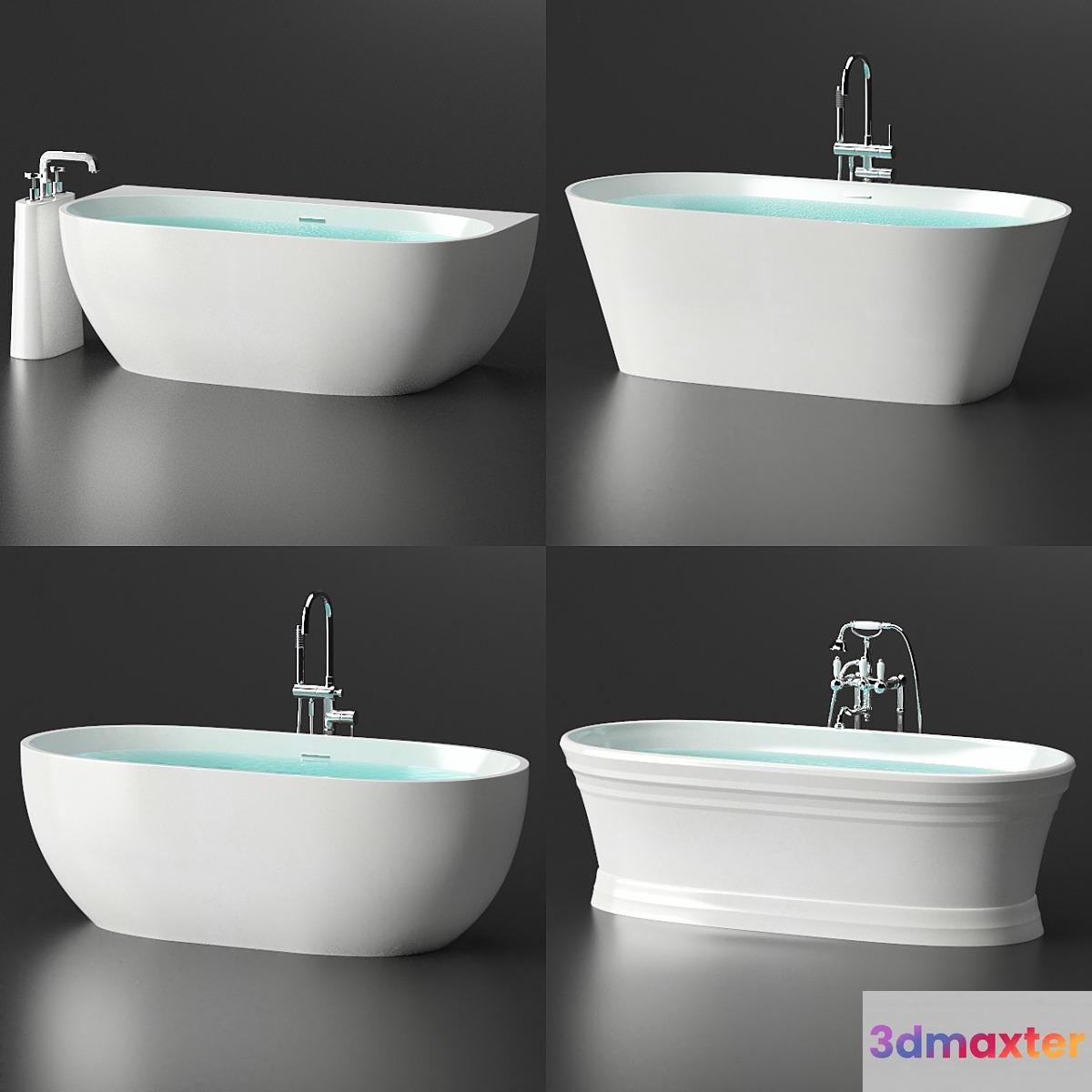 Ravak Bath Set 3D Max