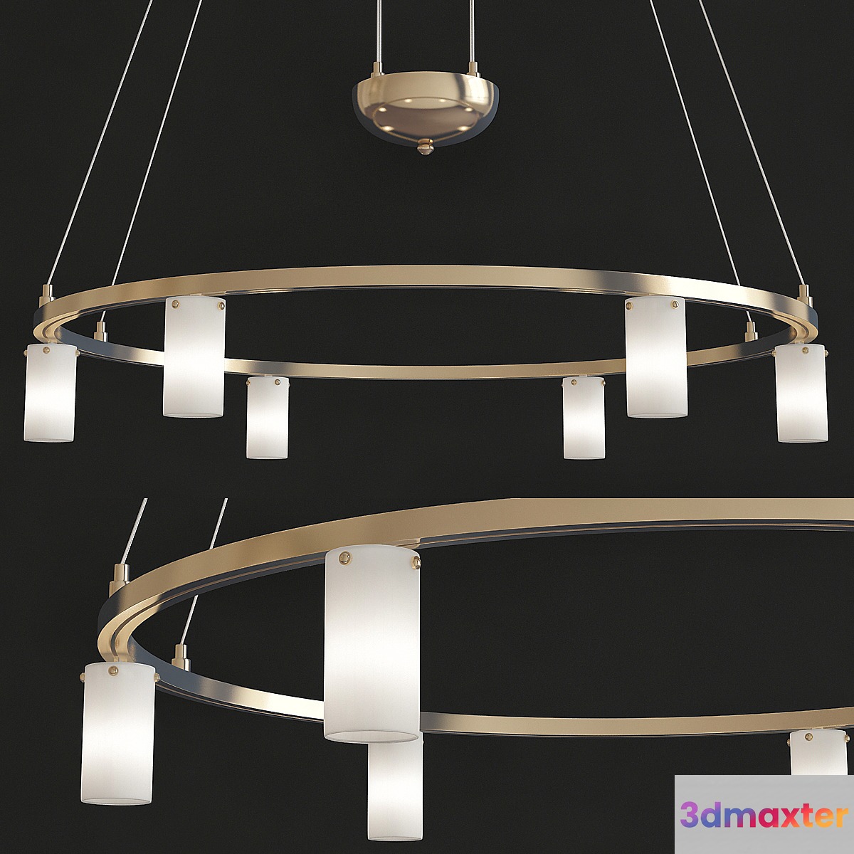 George Kovacs Adjustable Six-Light Chandelier - Round