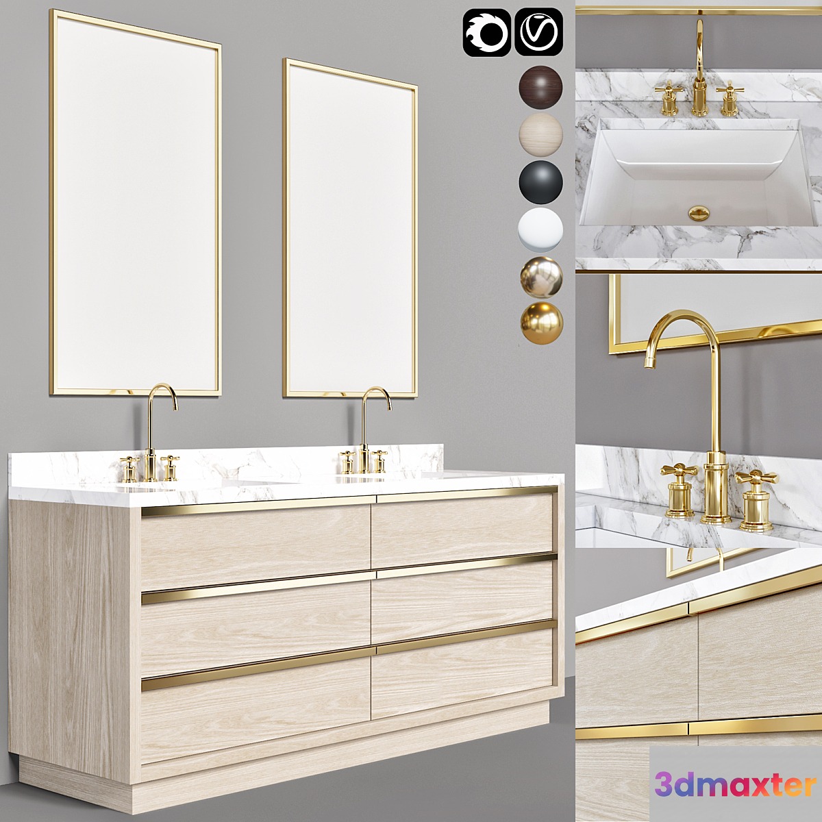 bathroom furniture 11 3D Max