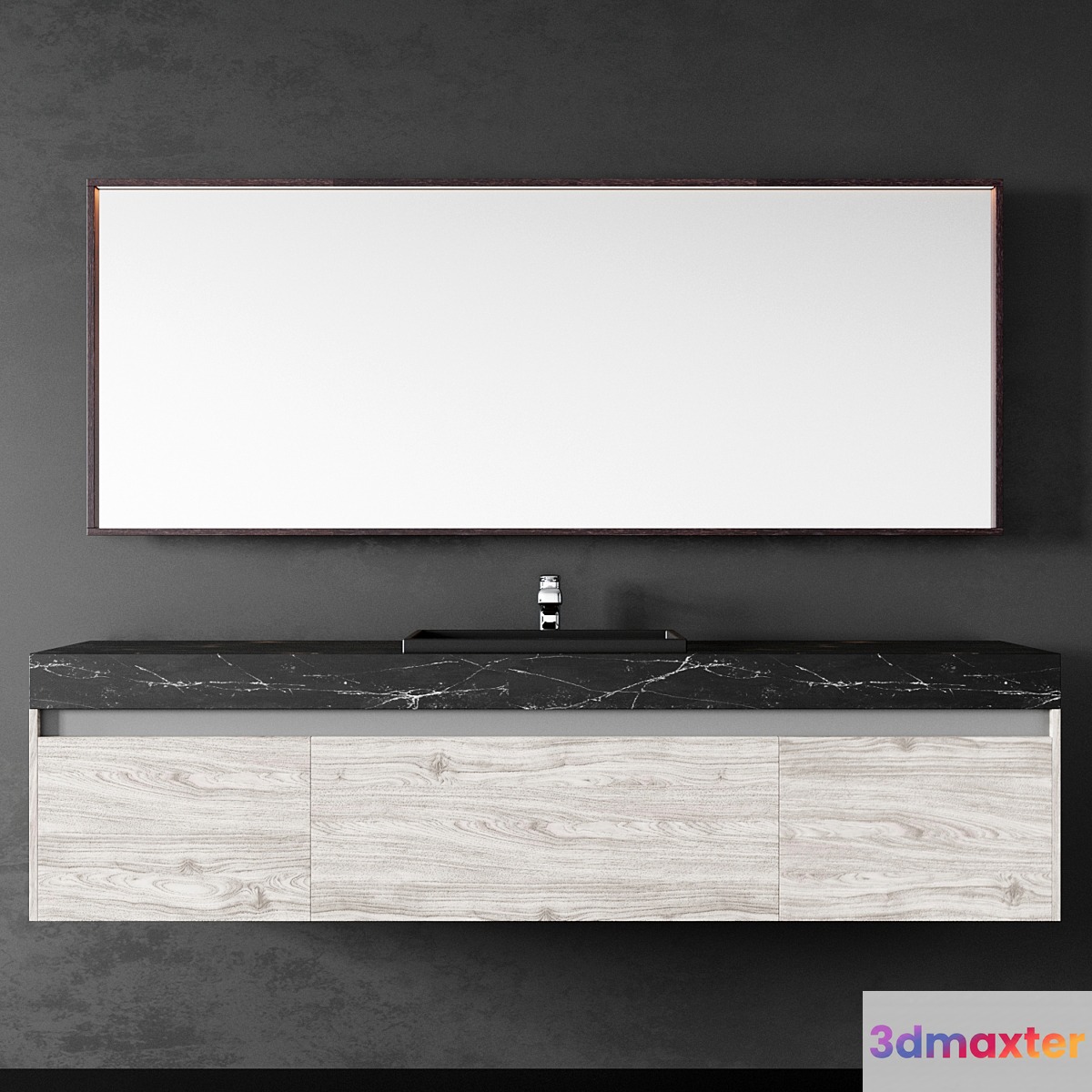 Hanging dressing table with mirror 3D Max