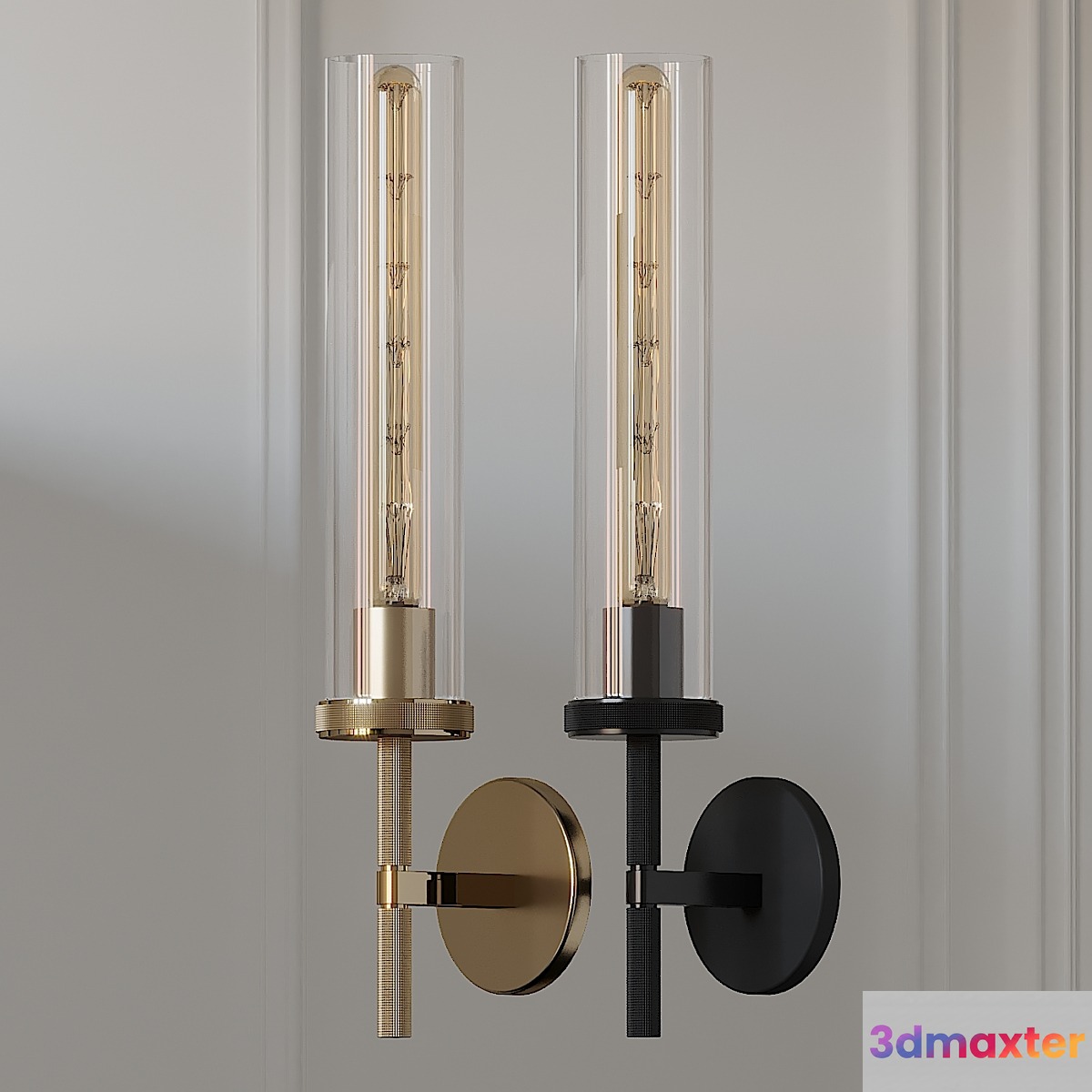 Lambeth Knurled Grand Wall Sconce 3D Max
