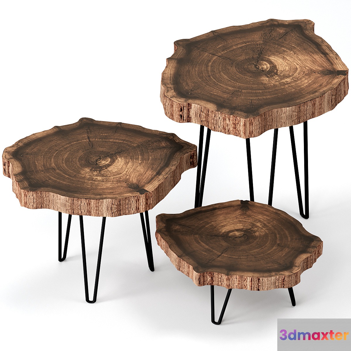 Slab coffee tables.