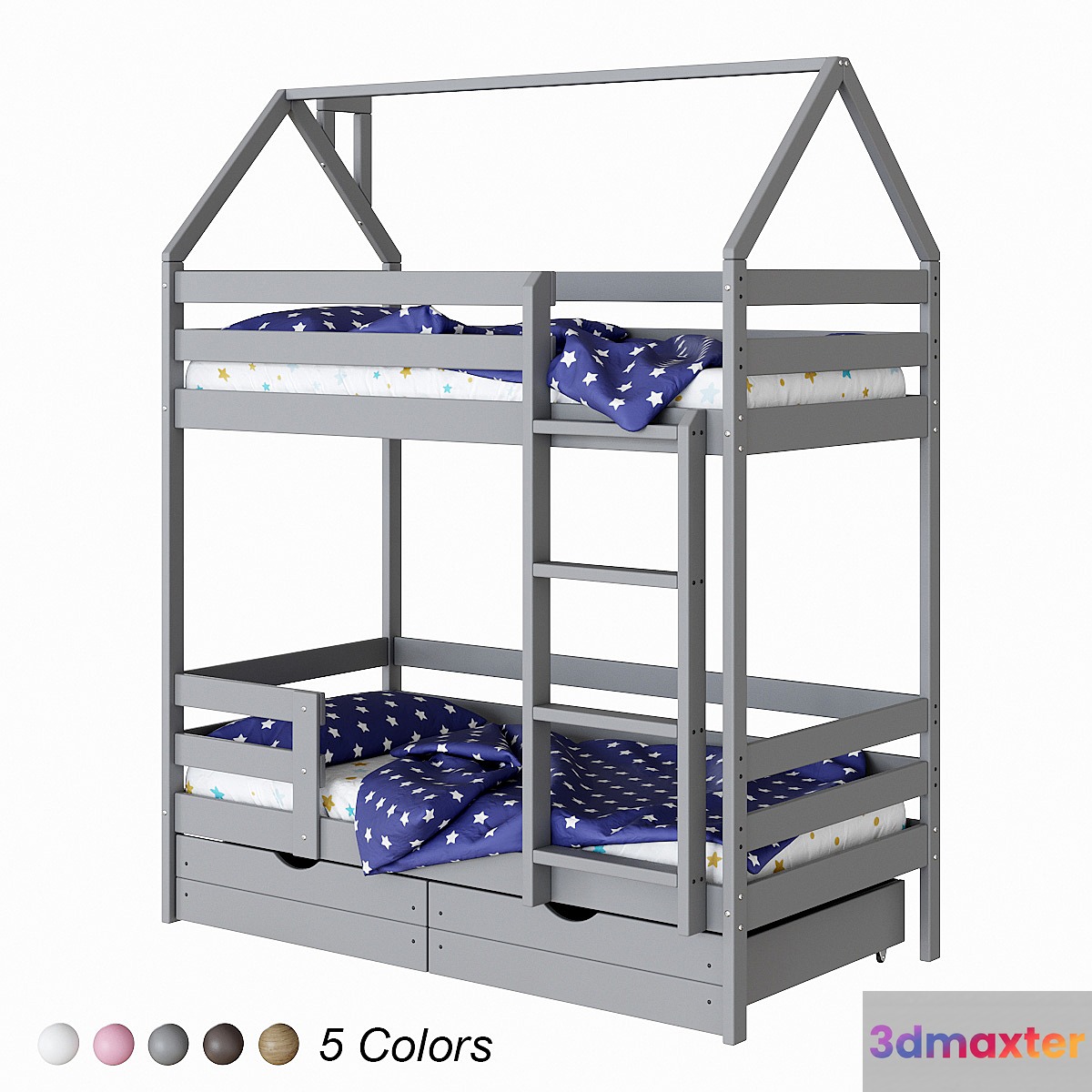 ECO children's bunk bed 3D Max