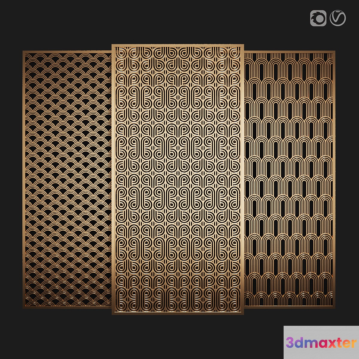 Decorative partition 3D Max