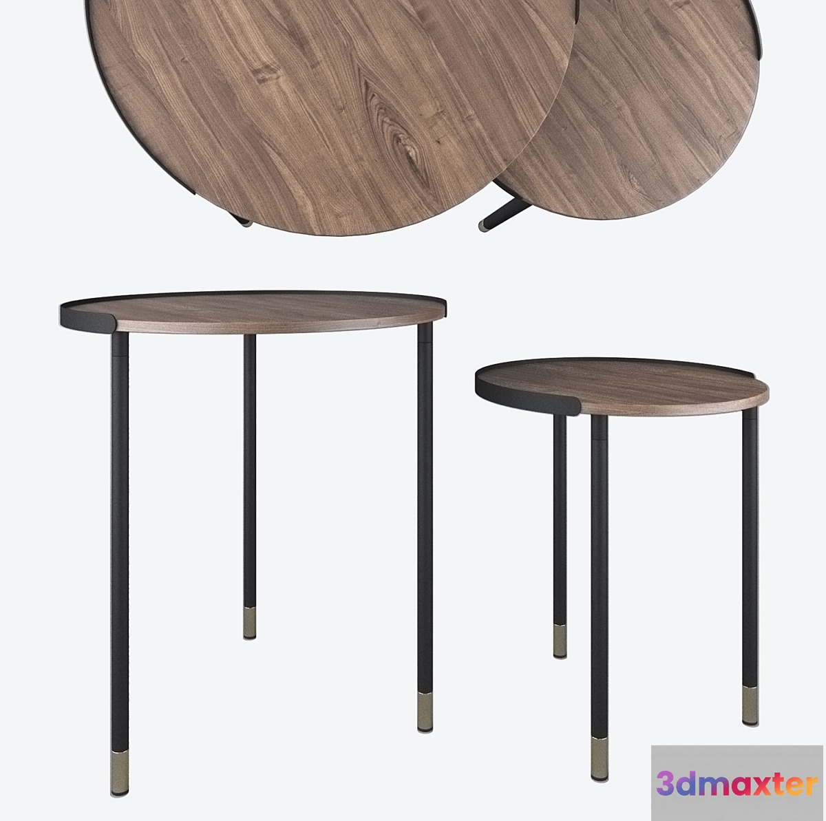 Set of 2 tables ALINER CC0756M46 La Forma