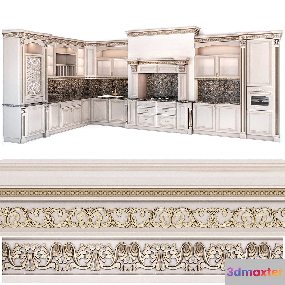Russta Tiffany's Kitchen 3D Max