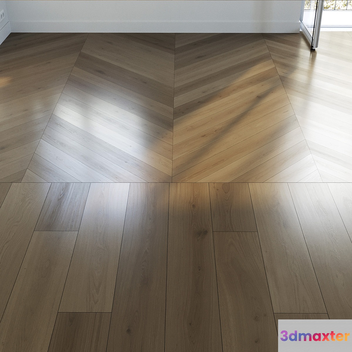 Parquet set 03 _ Natural Oak _ 2 types