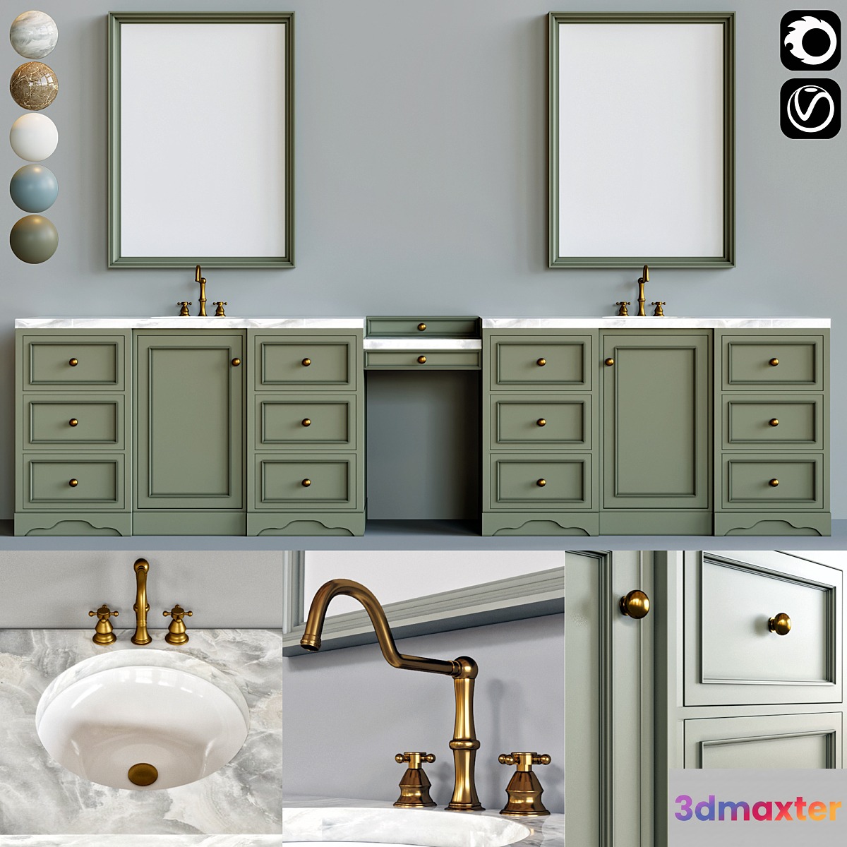 classic bathroom furniture 01 - No.2
