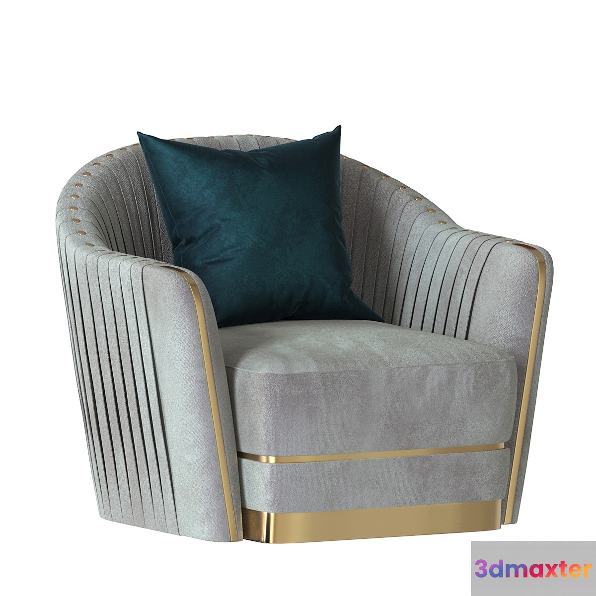 Divani Casa Ardine Gold Lounge Chair