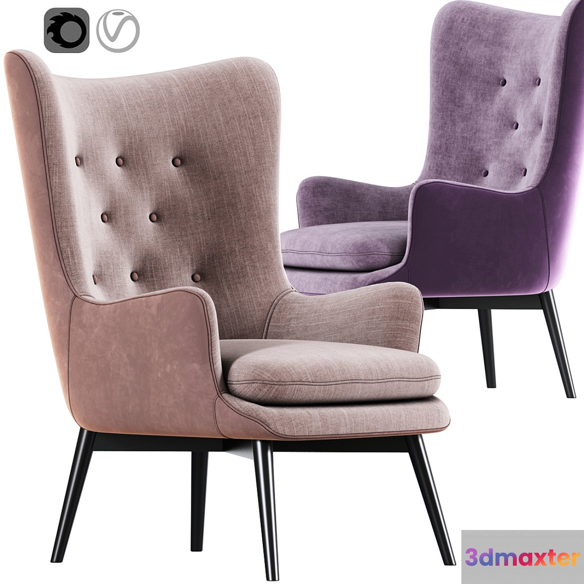 Aarmo Wing Chair Armchair 02